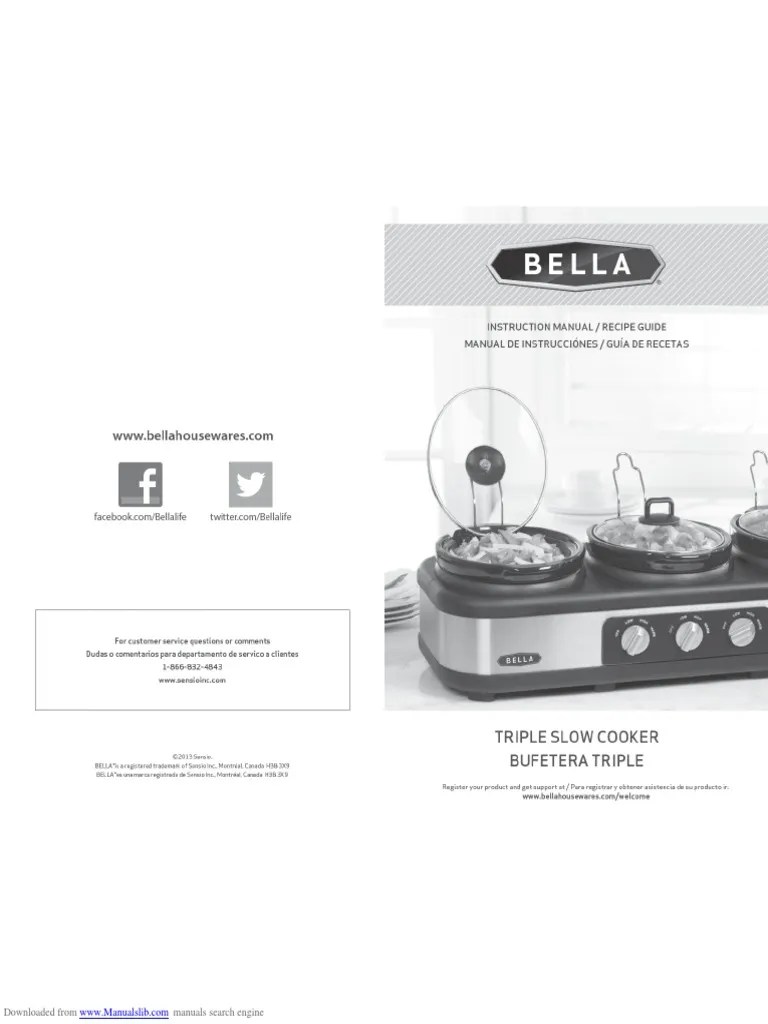 Triple Slow Cooker PDF Slow Cooker Cooking