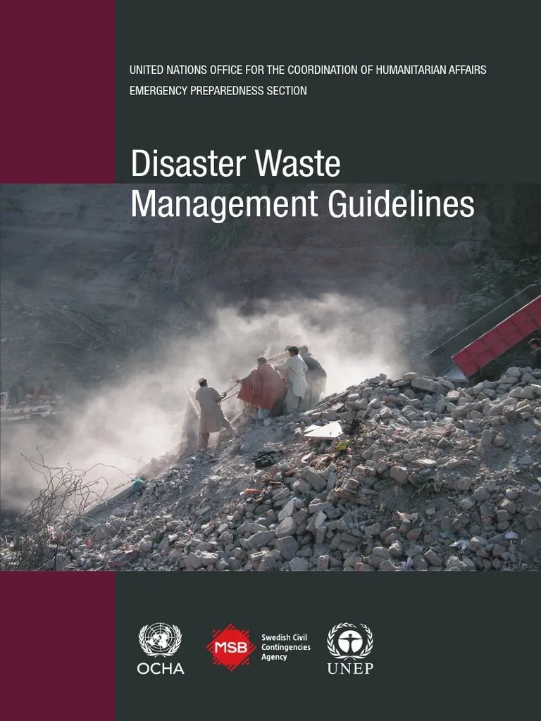Disaster Waste Management Guidelines 6 PDF Waste Waste Management