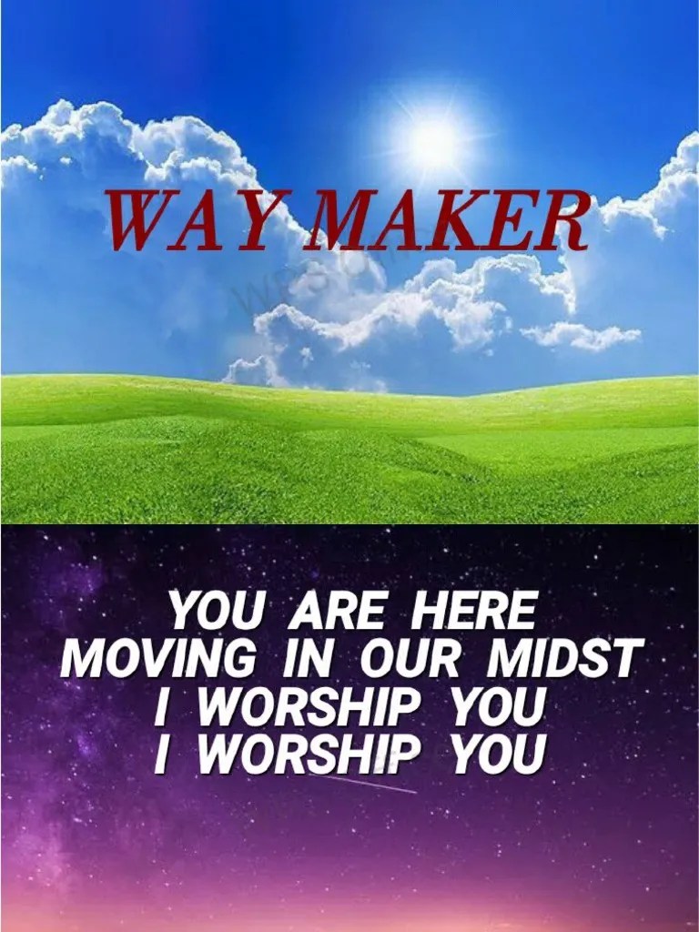 Way Maker PDF