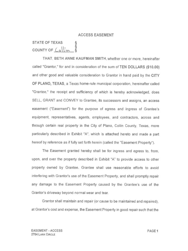 Lark Cirle Access Easement (Public) PDF