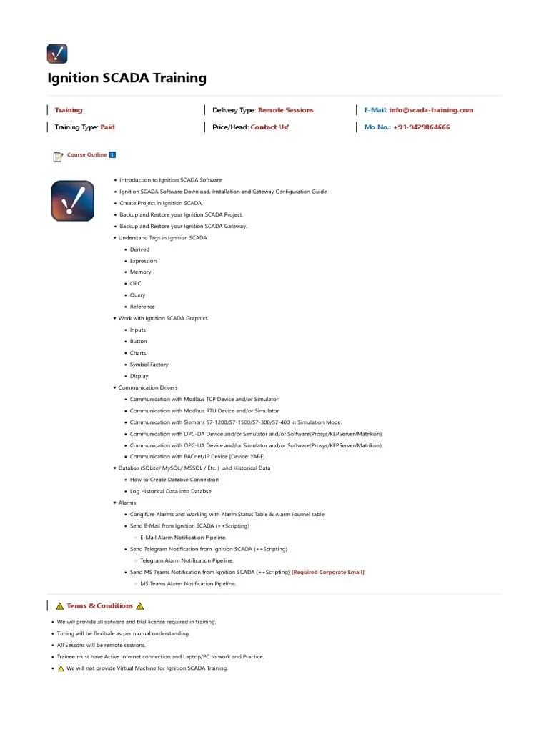 Ignition SCADA Training11 PDF Scada Computing