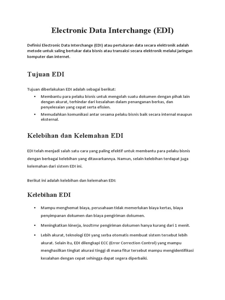 Electronic Data Interchange PDF