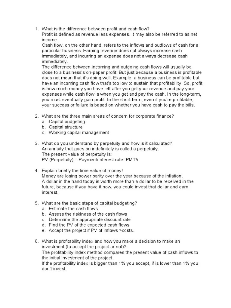 IARA Exam Answers | PDF | Investing | Capital Budgeting