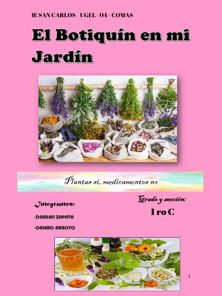 El Botiquin en Mi Jardin Ariadna Damian Zapata y Carmencita Calero Arroyo PDF
