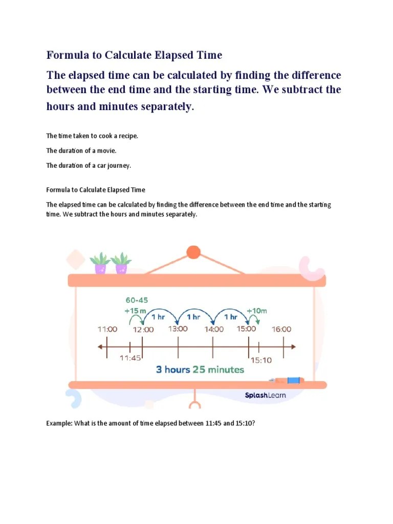 Formula To Calculate Elapsed Time PDF