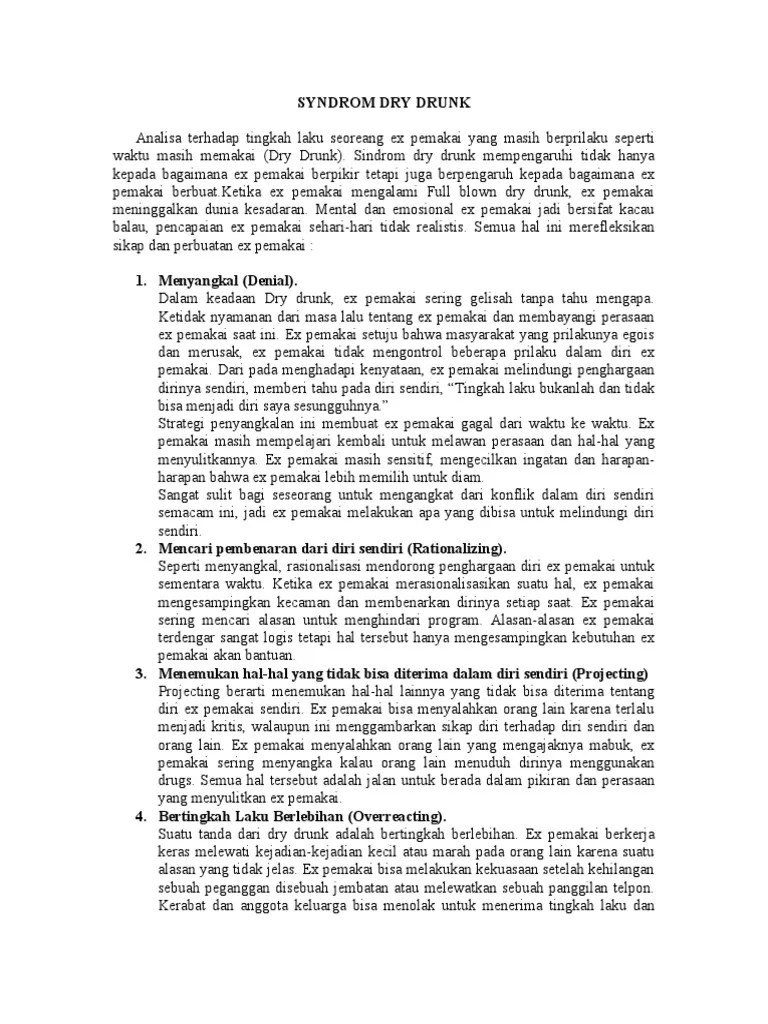 Syndrom Dry Drunk I | PDF