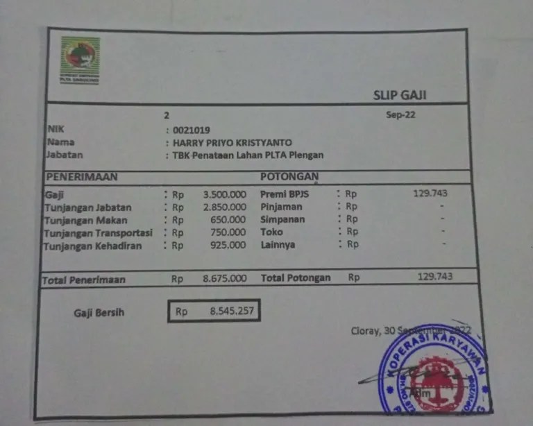 Slip Gaji Sep PDF