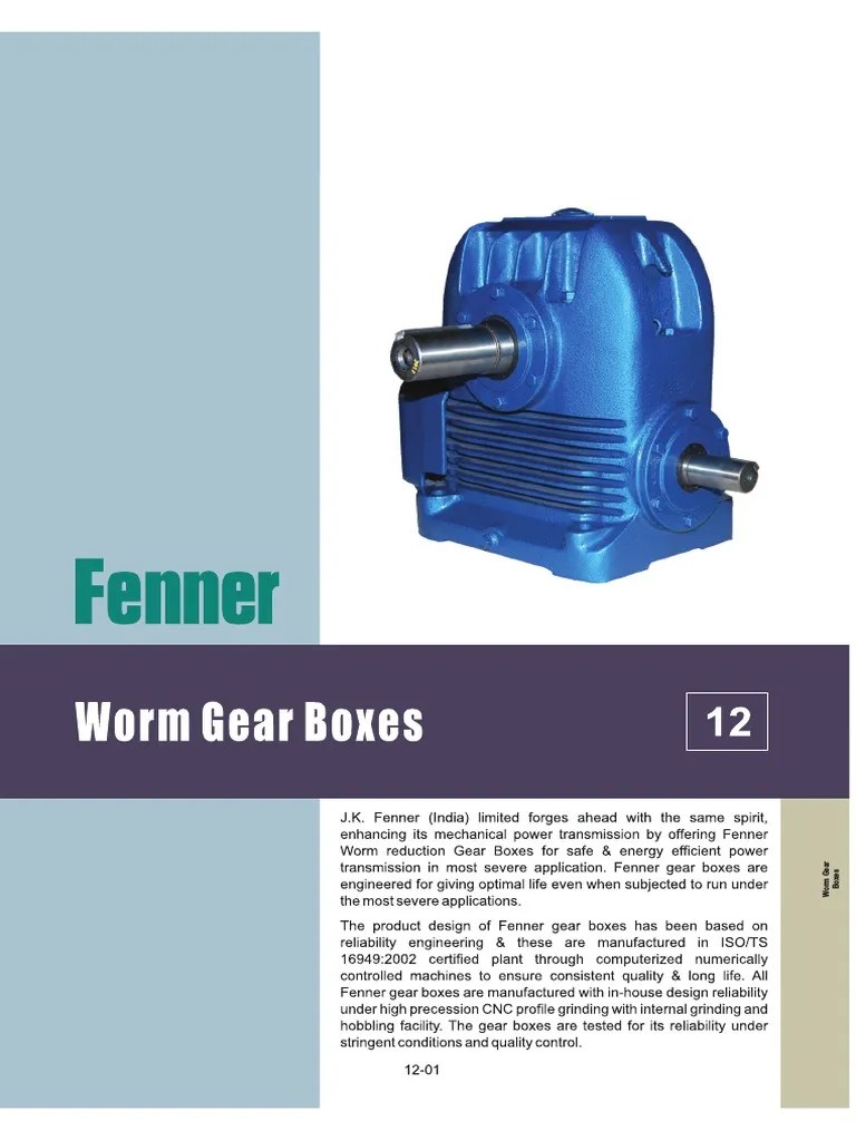 Worm Gear Boxes PDF