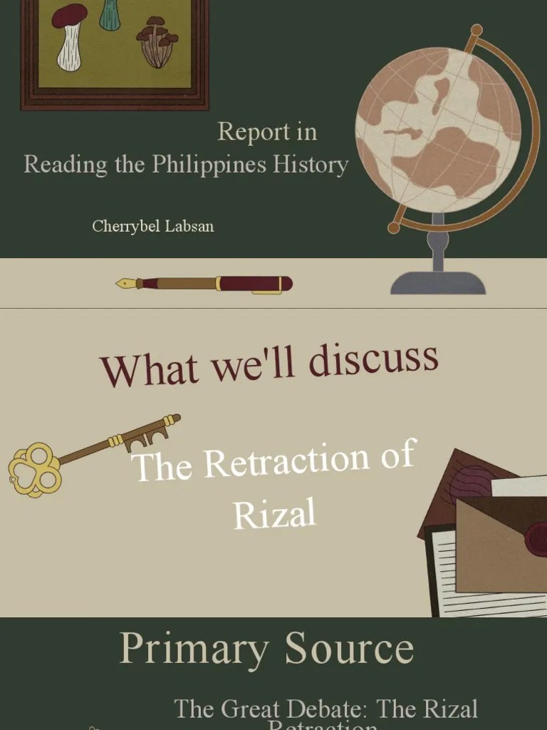 The Retraction of Rizal's PDF