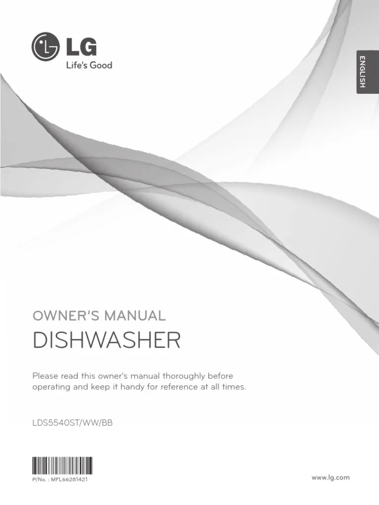 Dishwasher Manual PDF Dishwasher Manufactured Goods