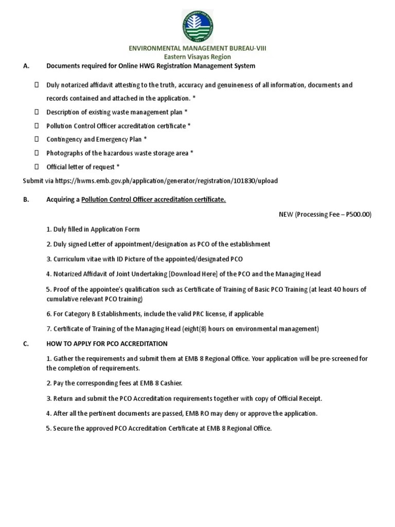 DENR Hazard Waste Management System PDF