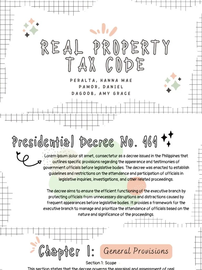 REAL PROPERTY TAX CODE PDF