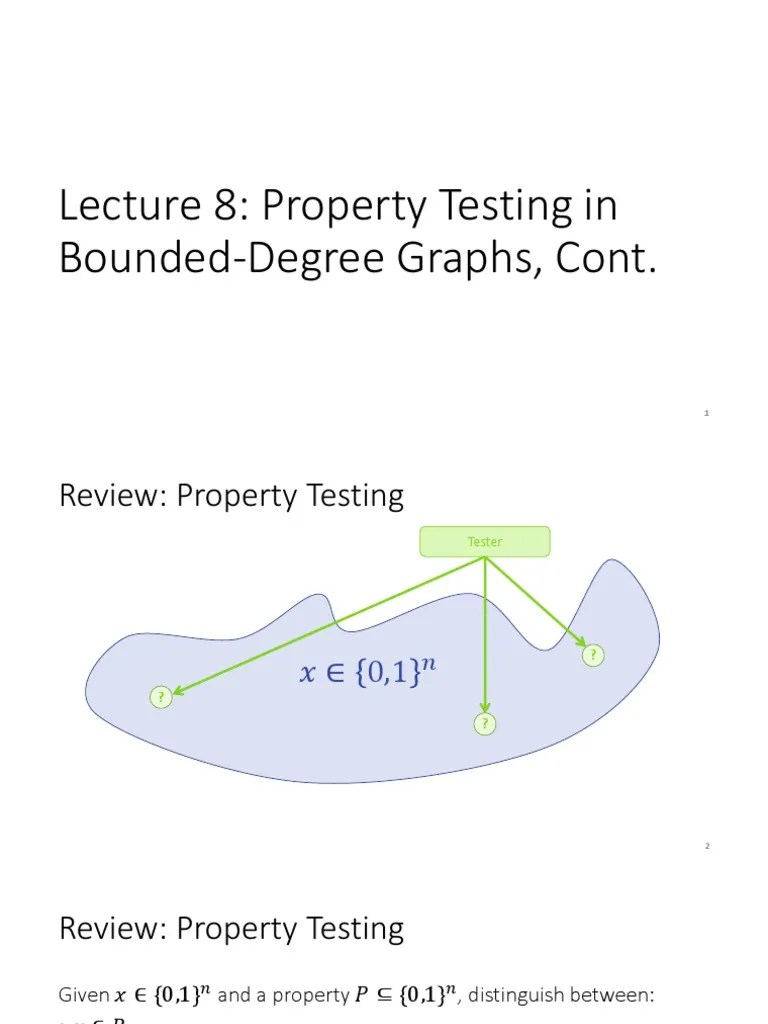 Lecture7 BoundedDegreeGraphs LBS, Partition Oracle PDF