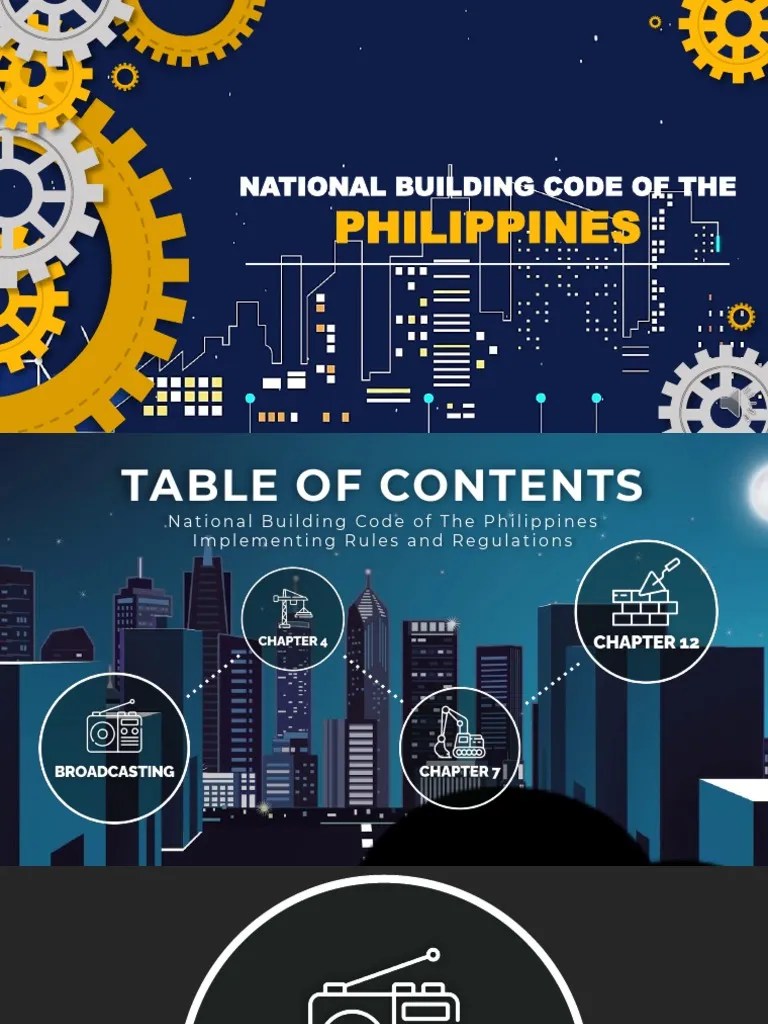National Building Code of the Philippines (Section 4,7,12) PDF
