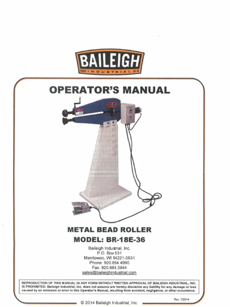 Metal Bead Roller Manual | PDF