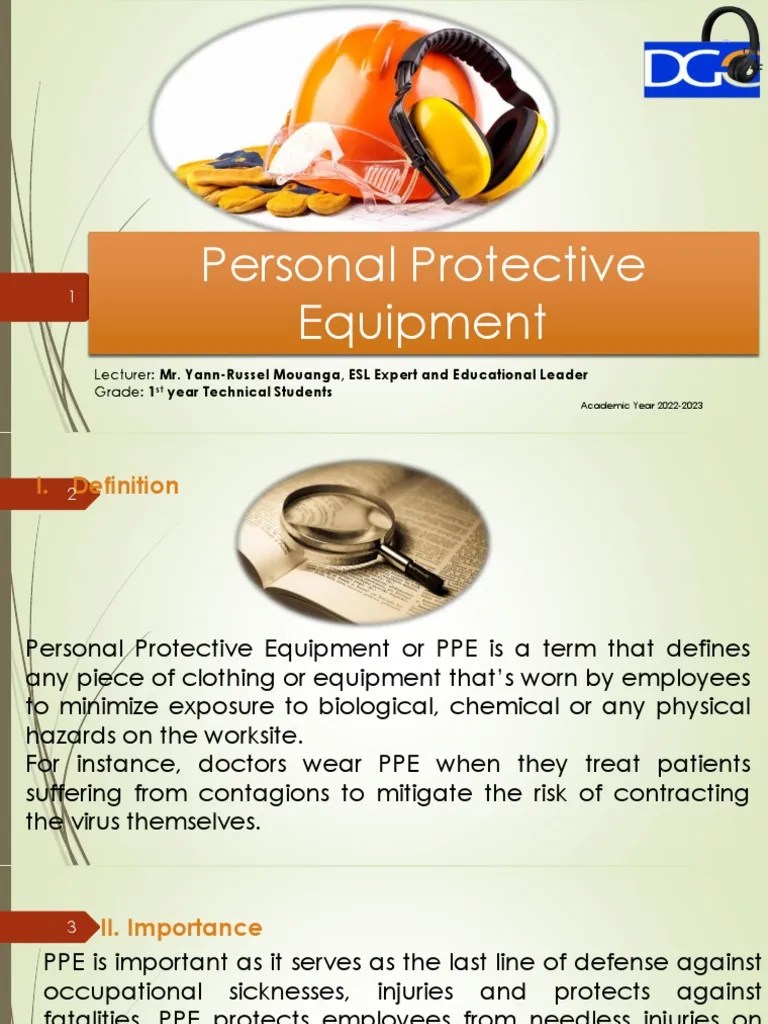 PPE for Technicians PDF