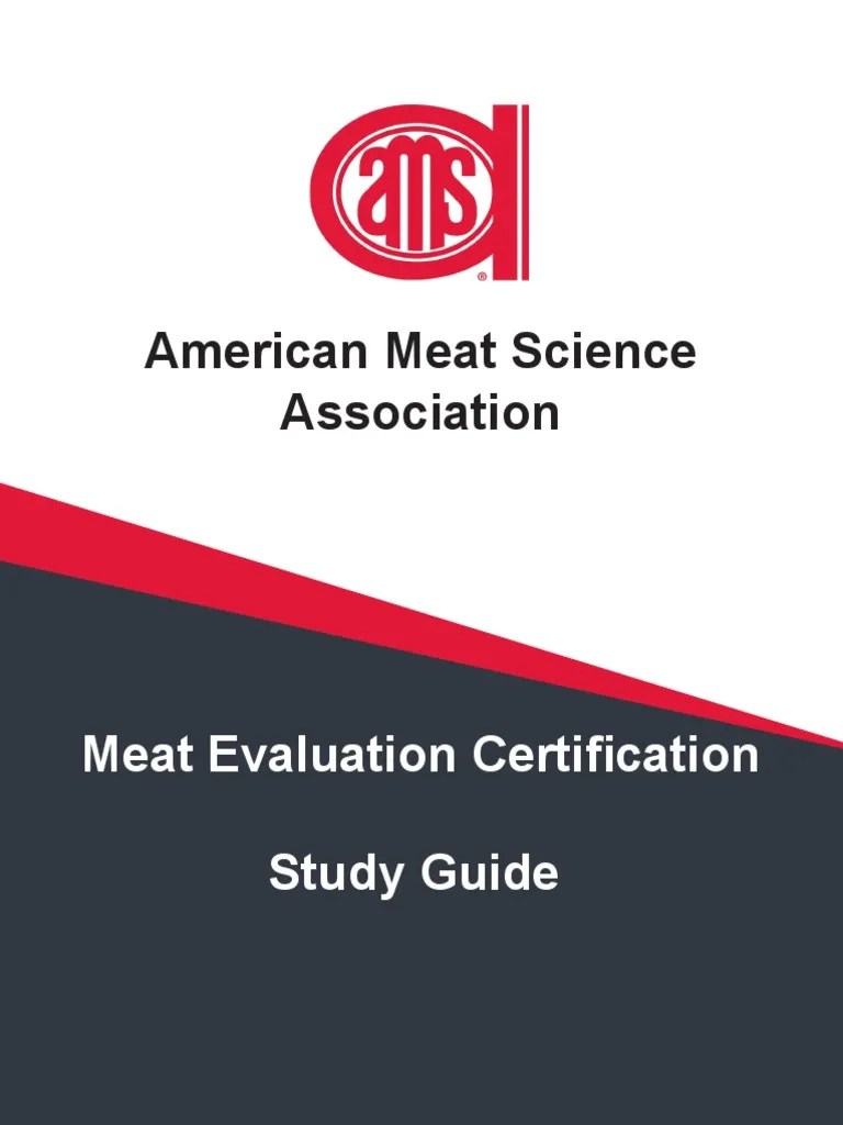 AMSA Meat Evaluation Study Guide PDF