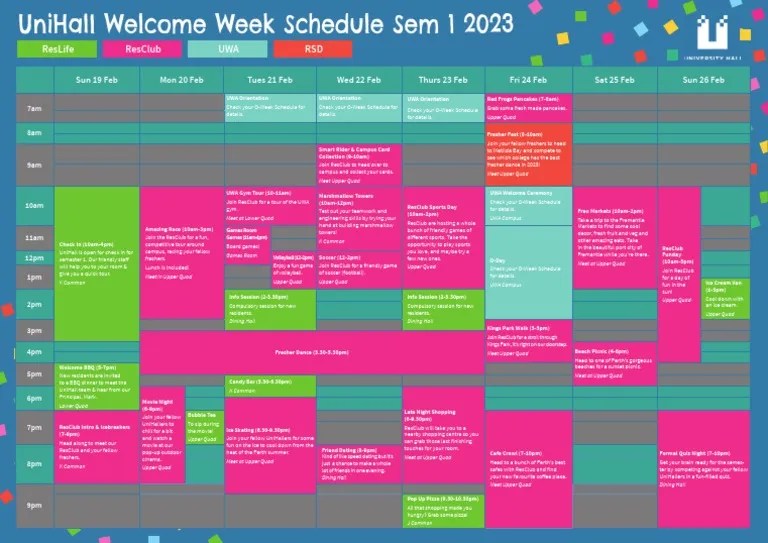 Week Schedule Final PDF