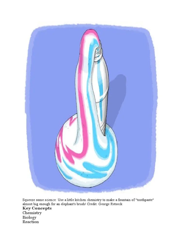 Elephant Toothpaste PDF Hydrogen Peroxide Chemistry