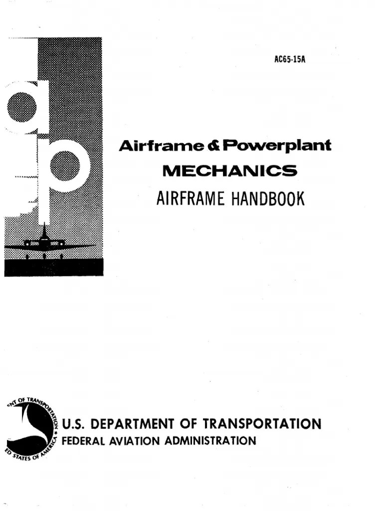 AC 6515 A & P Mechanics Airframe Handbook PDF