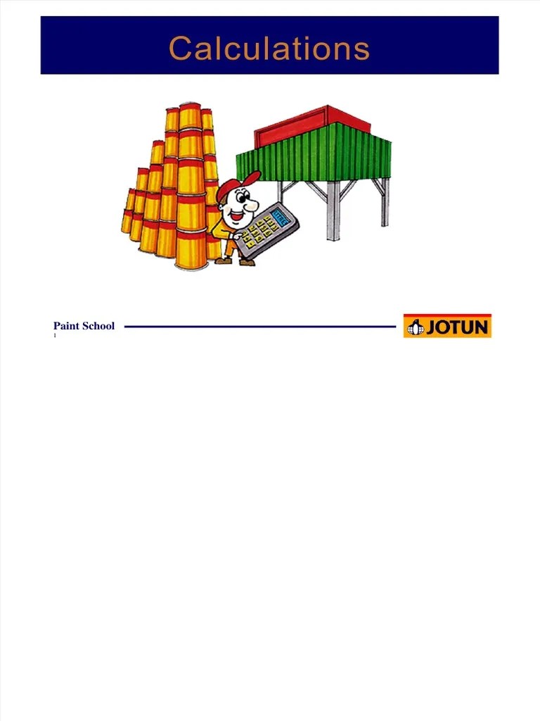 Tips CalculationJotun PDF Volume Paint