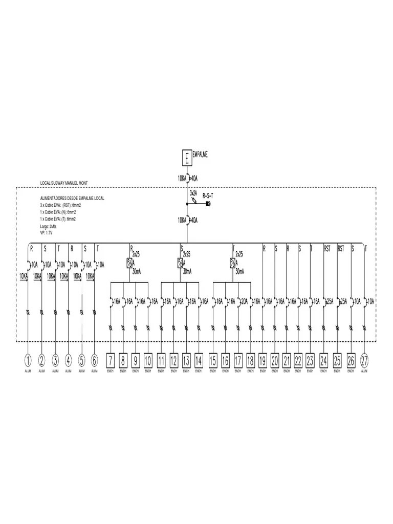 Diagrama Unilineal Tablero-Model | PDF