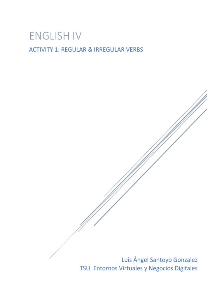 ACT1 REGULAR AND IRREGULAR VERBS (2) | PDF