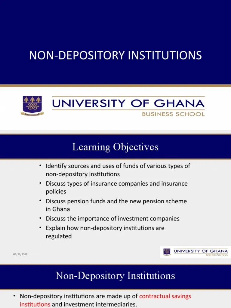 Non Depository Institutions | PDF | Investment Fund | Insurance