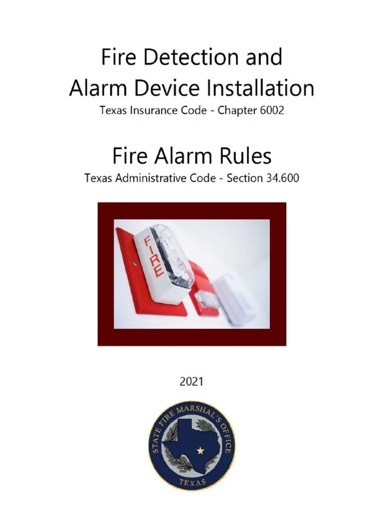 TX Alarm Statutes Summer 2021 PDF Insurance Justice