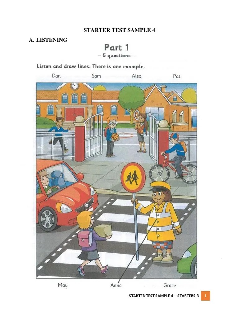 Starter Test Sample 4 PDF
