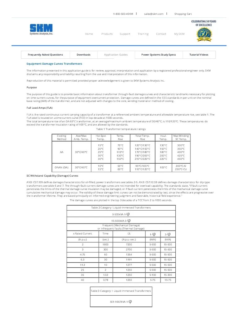 SKM Power Tools ELECTRICAL ENGINEERING SOFTWARE PDF Transformer