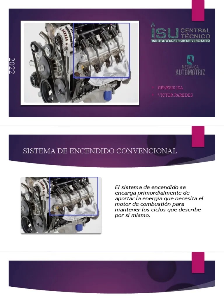 Sistema de Encendido Convencional. | PDF
