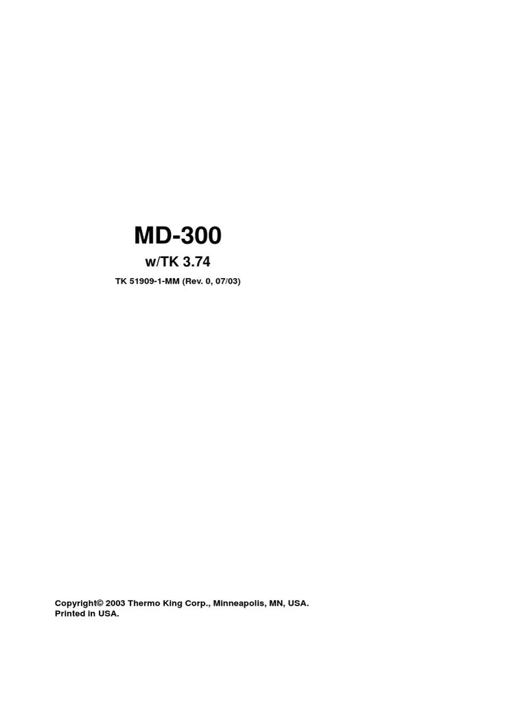 MD300 | PDF | Machines | Manufactured Goods