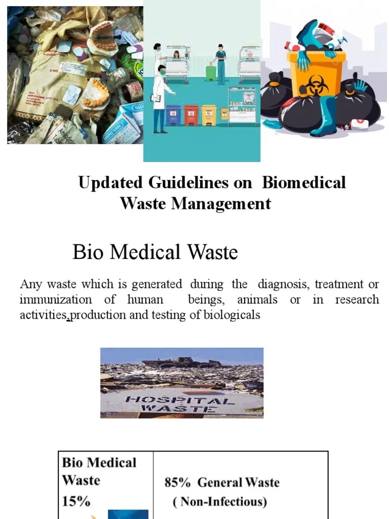 Updated Guidelines On Biomedical Waste Management PDF Waste Waste