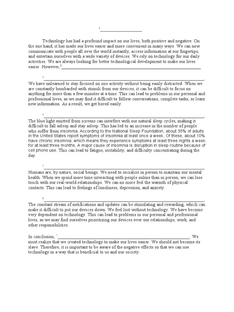 Writing Quiz PDF Sleep Insomnia