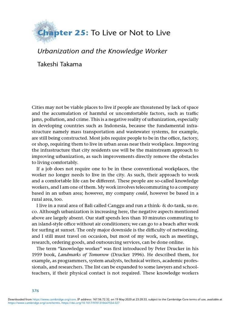 13.9 PP 376 378 To Live or Not To Live PDF Knowledge Economy