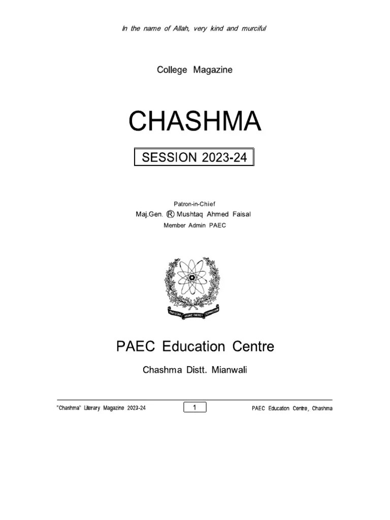 Chashma Mag English PDF