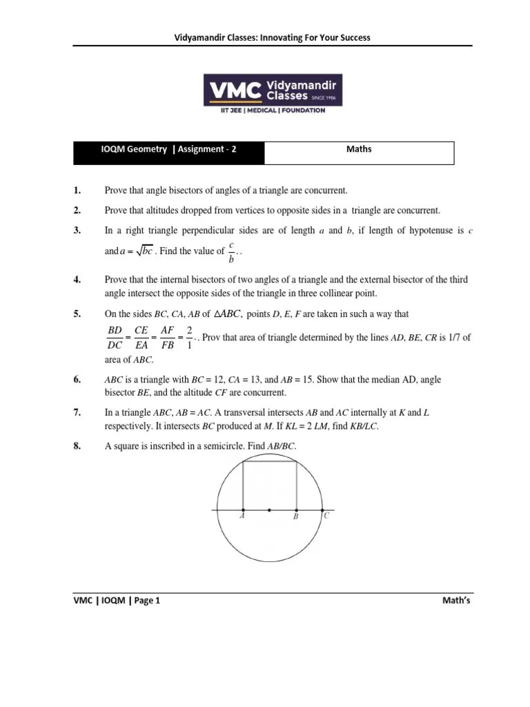 Geometry Assignment-2 | PDF