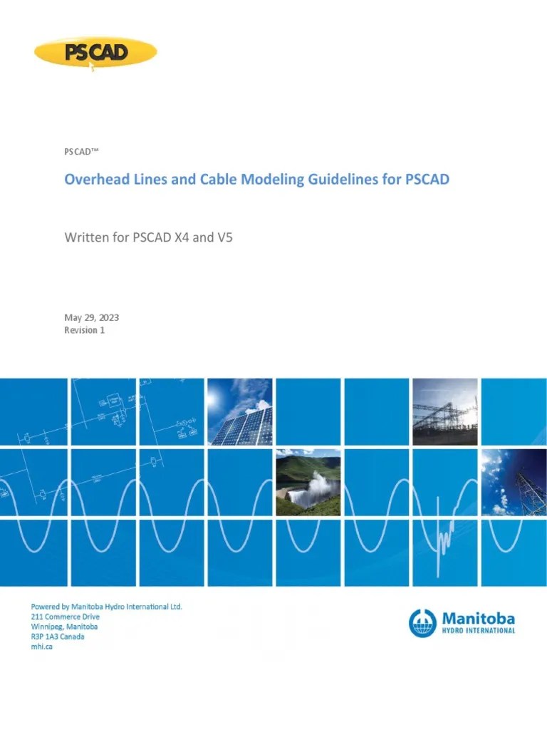 Overhead Lines and Cable Modeling Guidelines For PSCAD PDF