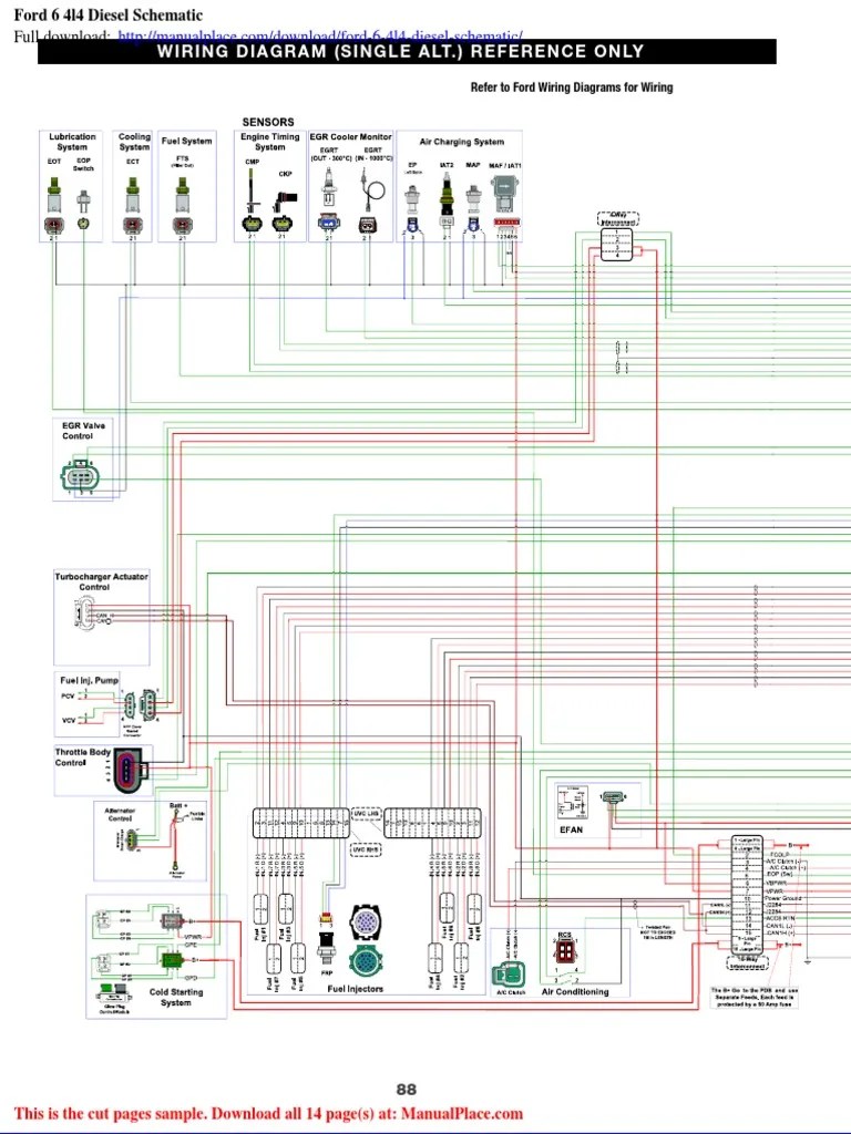 Ford 6 4l4 Diesel Schematic | PDF