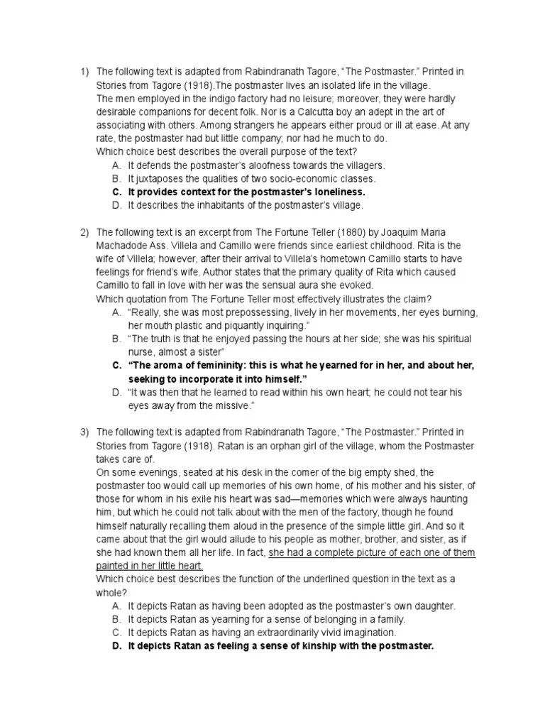 Literary Passages Practice STP1.answers PDF Vanity Fair (Novel)