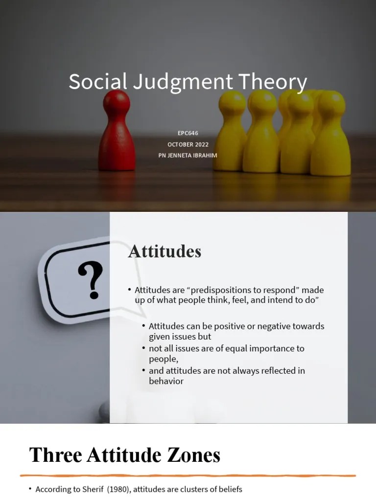 Social Judgement Theory PDF Attitude (Psychology) Metaphysics Of Mind