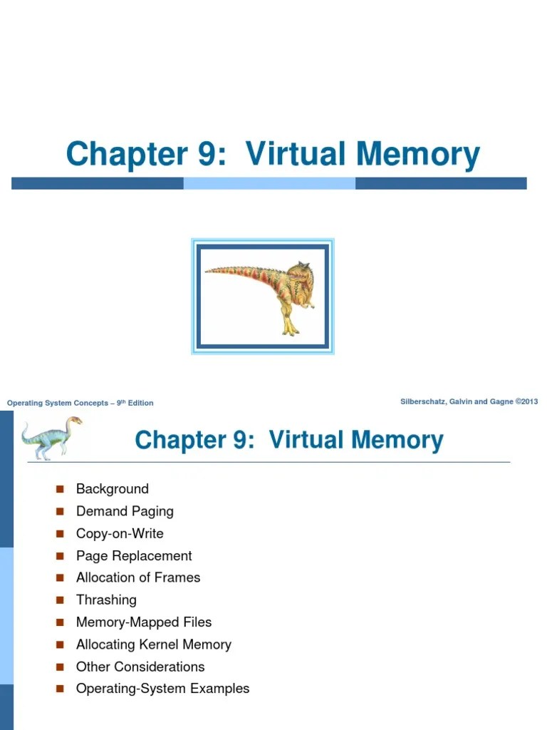 Virtual Memory and Demand Paging PDF Operating System Computer