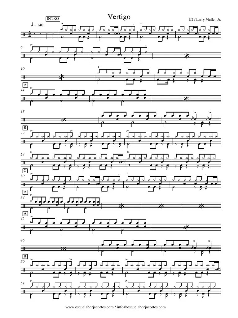 U2 Vertigo Drums PDF Oral Literature Song Recordings Produced