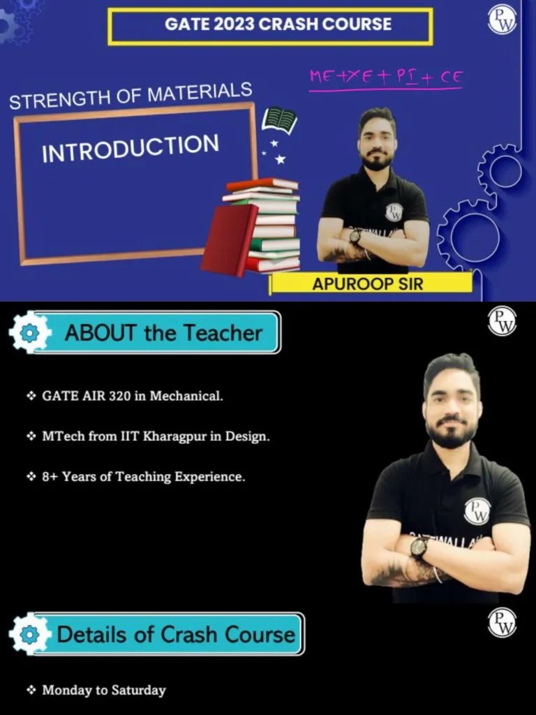 Introduction01 Class Notes (GATE Crash Course 2023 Mechanical) PDF