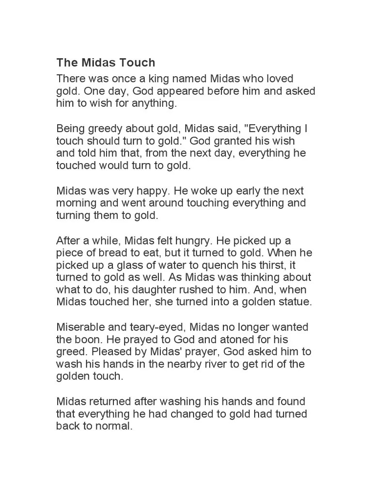 The Midas Touch PDF