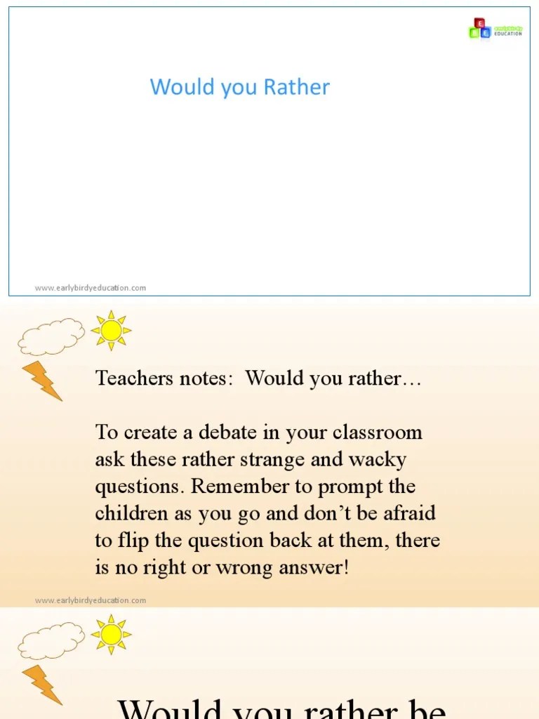 ElgWould You Rather Powerpoint PDF