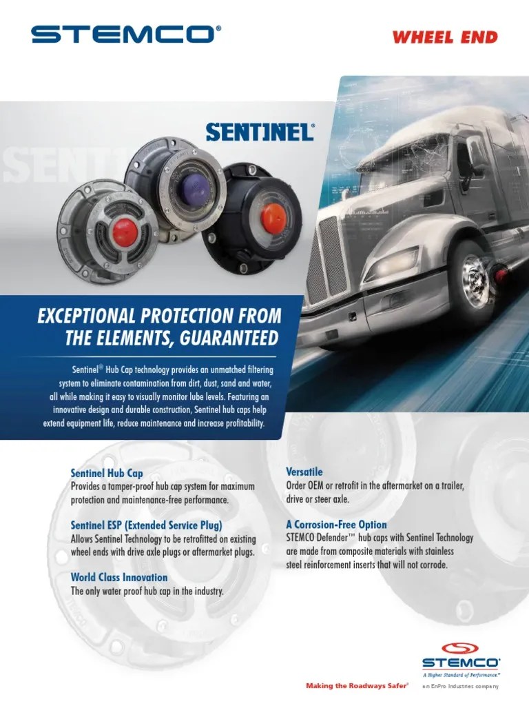 STEMCO SentinelFlyer PDF Axle Valve
