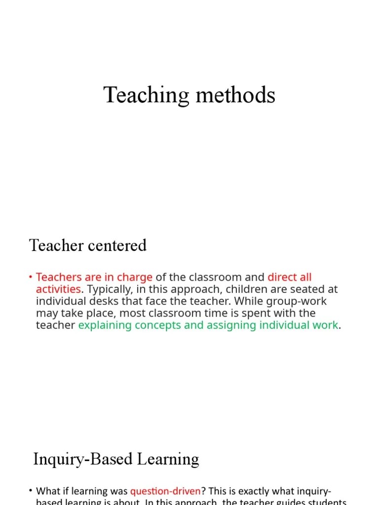 Teaching Methods PDF