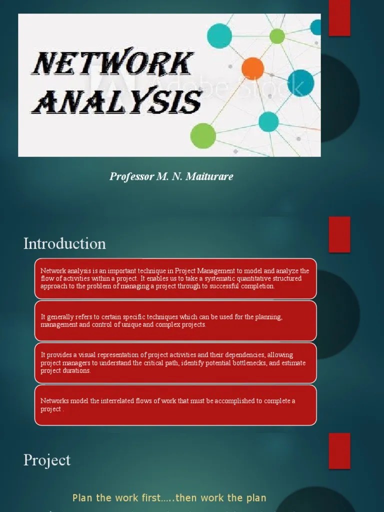 Network Analysis PPT 1 PDF Project Management Systems Theory